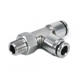 SPD06-03S1G Тройник Т-образный нерж G3/8 6мм