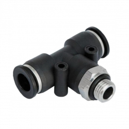 Тройник цанговый T-образный с резьбой PRTOM-M5-4 Pemaks