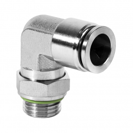 QS-AL-04-G14 Фитинг угловой, 4мм x G 1/4 (наруж.резьба)